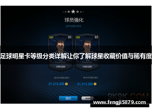 足球明星卡等级分类详解让你了解球星收藏价值与稀有度